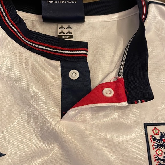 Authentic 1987-1990 Umbro England Home jersey S new - Picture 6 of 7